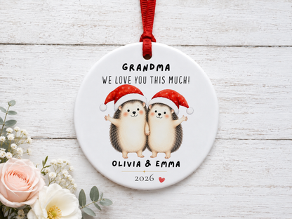 Personalized Grandma Ornament - We Love You