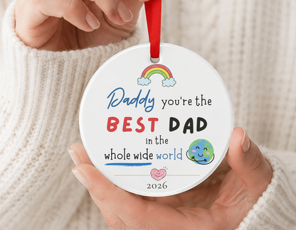 Personalized Dad Ornament