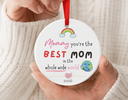 Personalized Mom Ornament