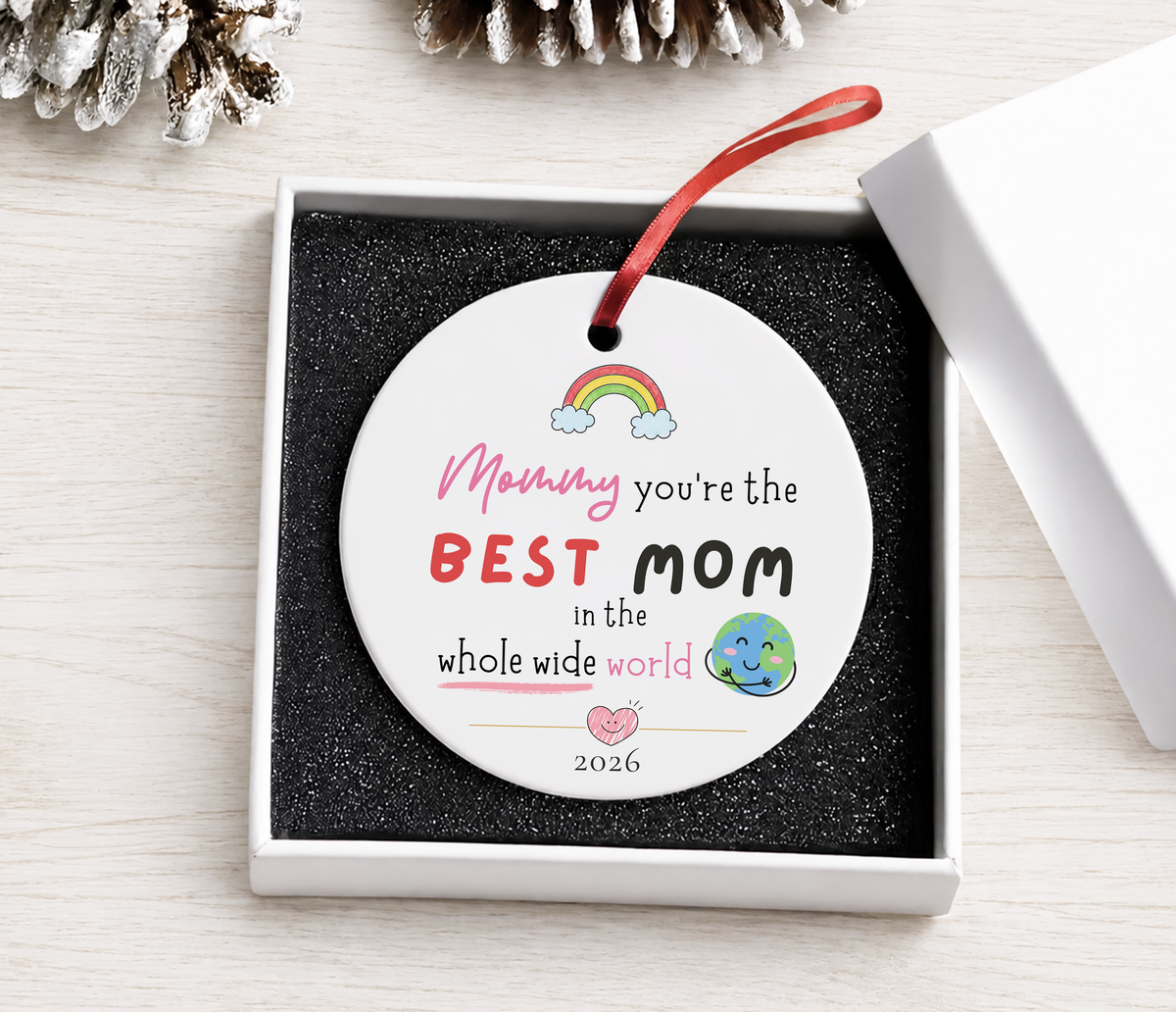 Personalized Mom Ornament