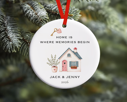 Personalized Ornament for New Home