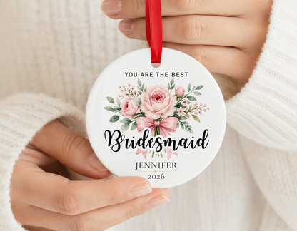 Personalized Ornament for Bridesmaids