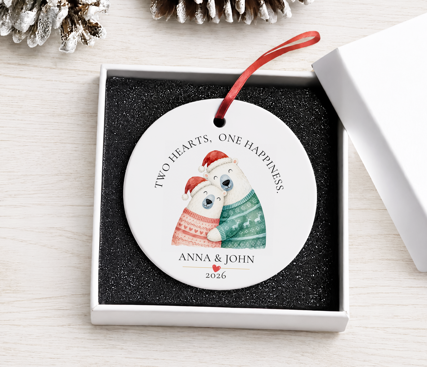 Personalized Ornament for Couple