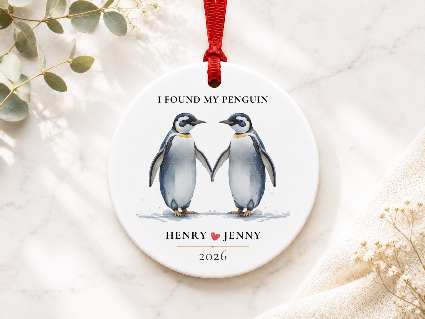 Personalized Ornament for Couple