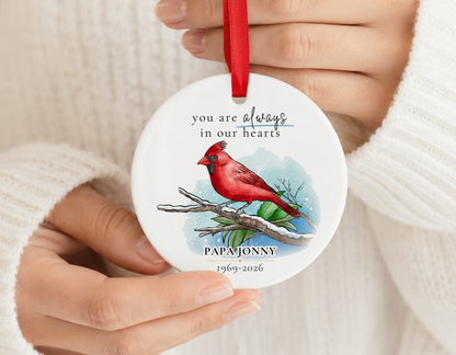 Personalized Ornament for Remembrance