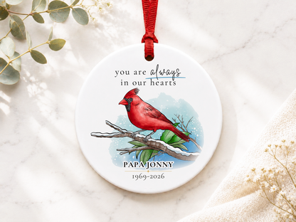 Personalized Ornament for Remembrance