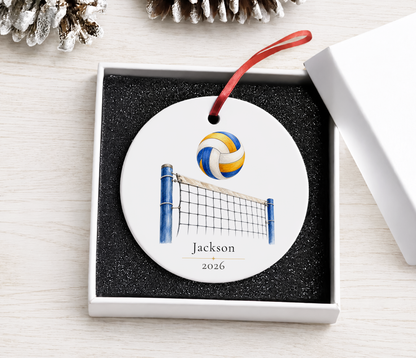 Personalized Volleyball Ornament