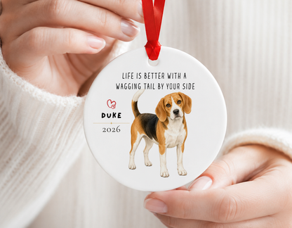 Personalized Beagle Ornament