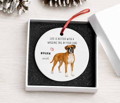 Personalized Boxer Dog Ornament