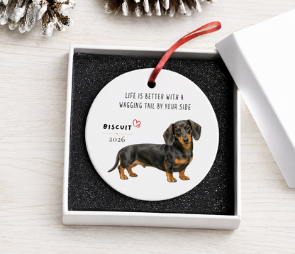 Personalized Dachshund Ornament