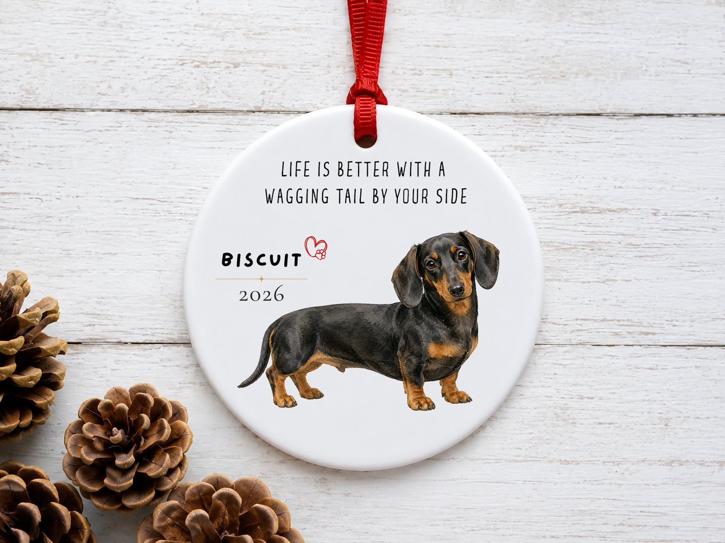 Personalized Dachshund Ornament