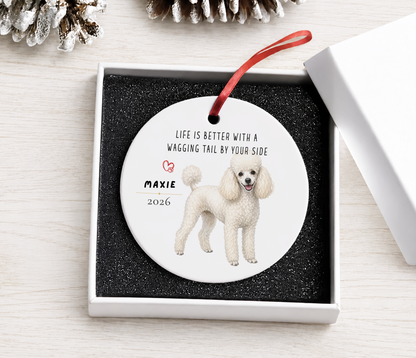 Personalized Poodle Ornament