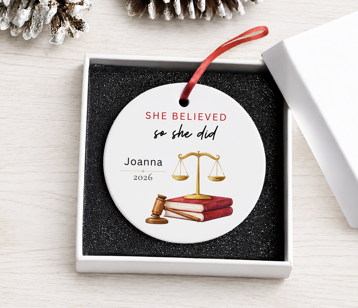Personalized Ornament for Attorneys