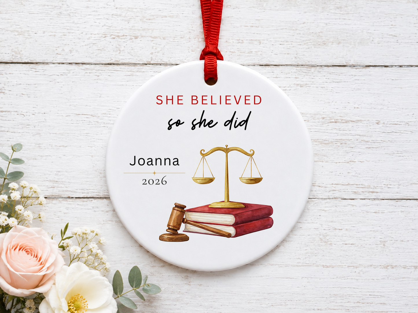 Personalized Ornament for Attorneys