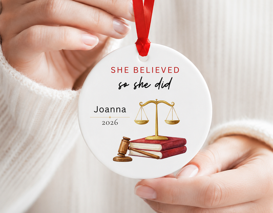 Personalized Ornament for Attorneys