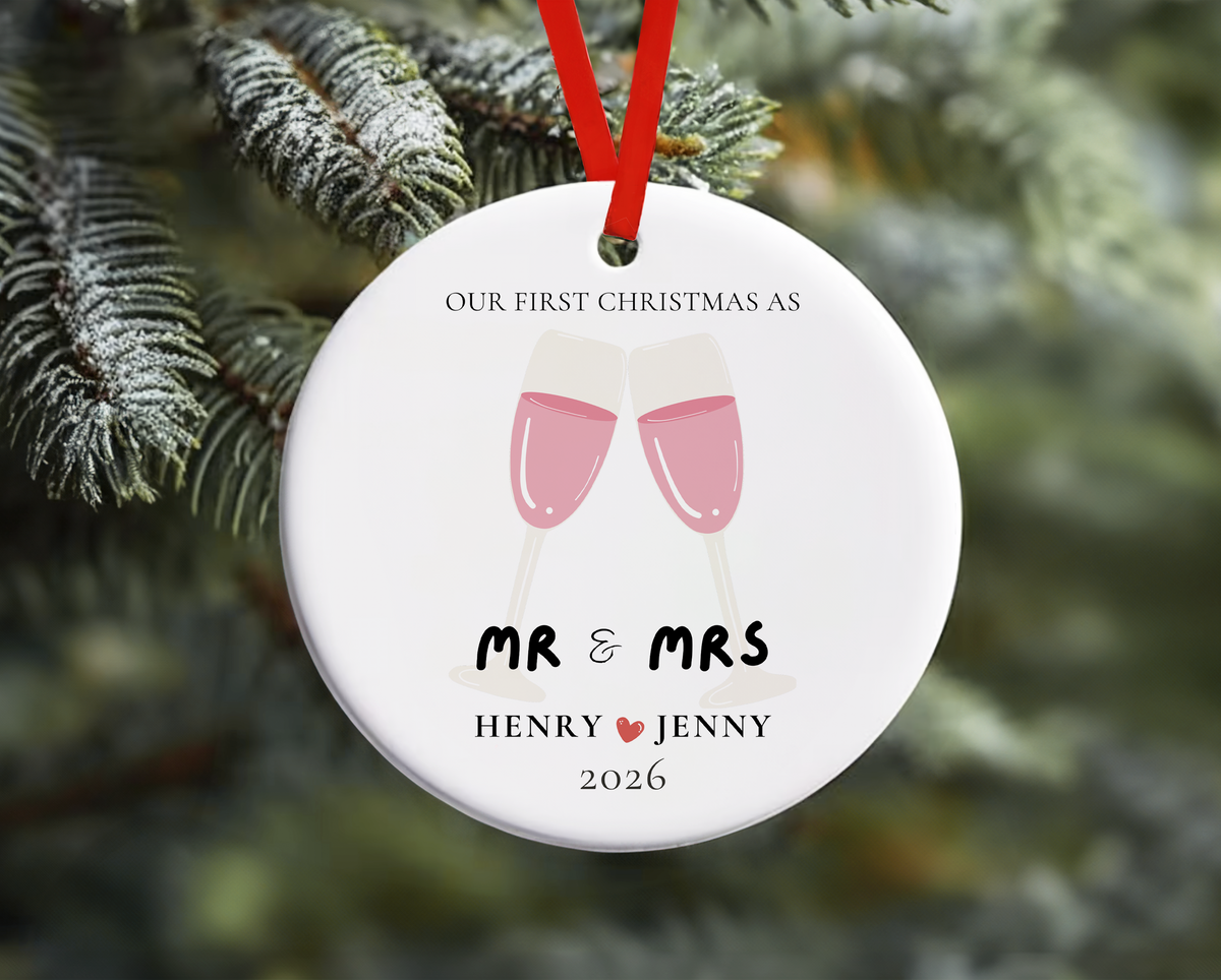 Personalized Ornament for Mr & Mrs