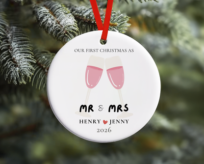 Personalized Ornament for Mr & Mrs