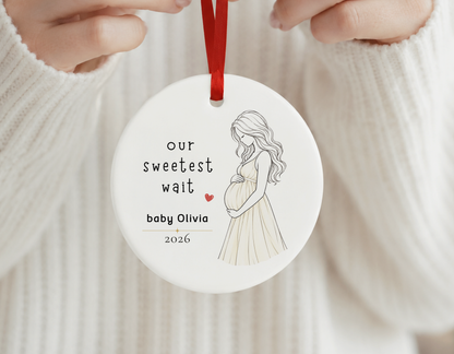 Personalized Pregnant Ornament