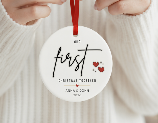 Personalized Ornament, First Christmas Together