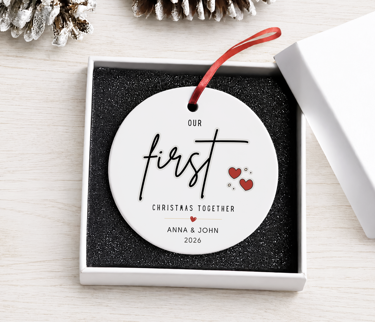 Personalized Ornament, First Christmas Together