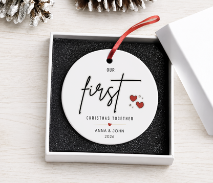 Personalized Ornament, First Christmas Together
