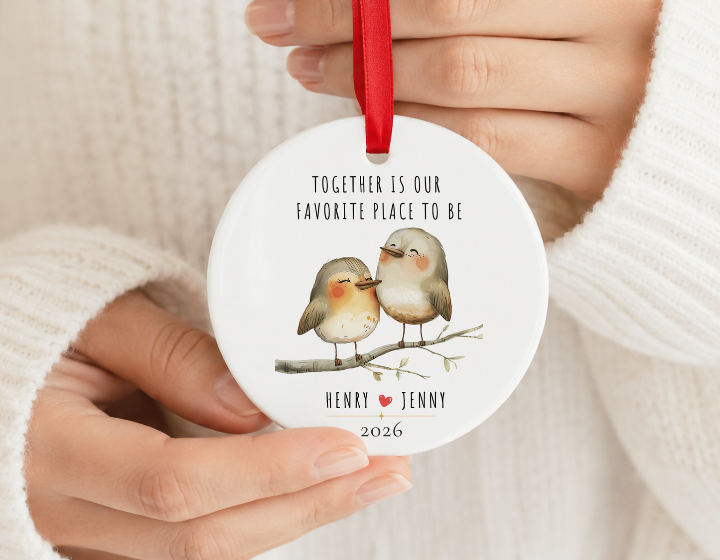 Personalized Ornament for Couple