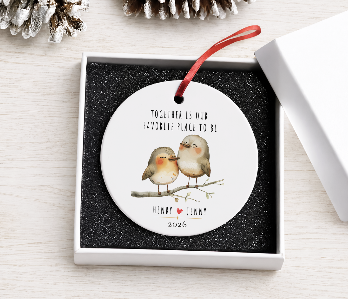 Personalized Ornament for Couple