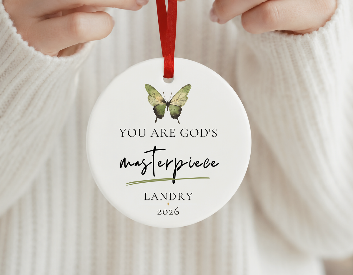 Personalized Biblical Verse Ornament