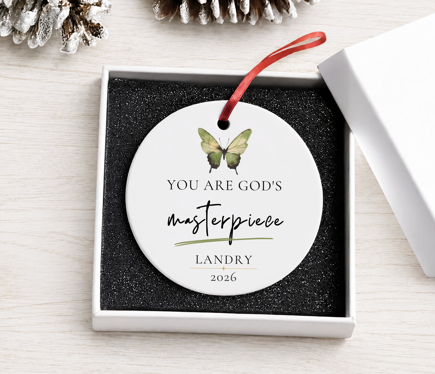 Personalized Biblical Verse Ornament
