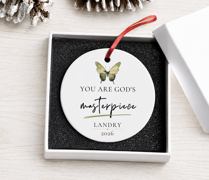 Personalized Biblical Verse Ornament
