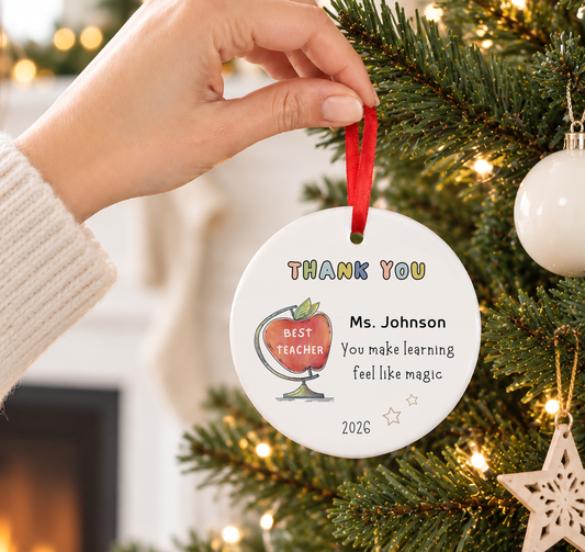 Personalized Ornament for Teachers
