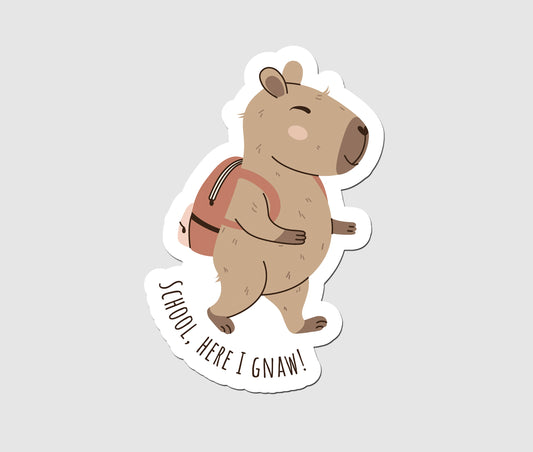 Capybara - SCHOOL, HERE I GNAW!