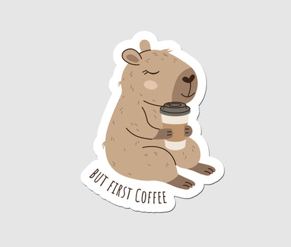 Capybara - BUT FIRST COFFEE