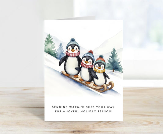 Penguin Family Christmas