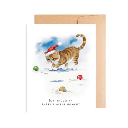 Playful Kitten Christmas