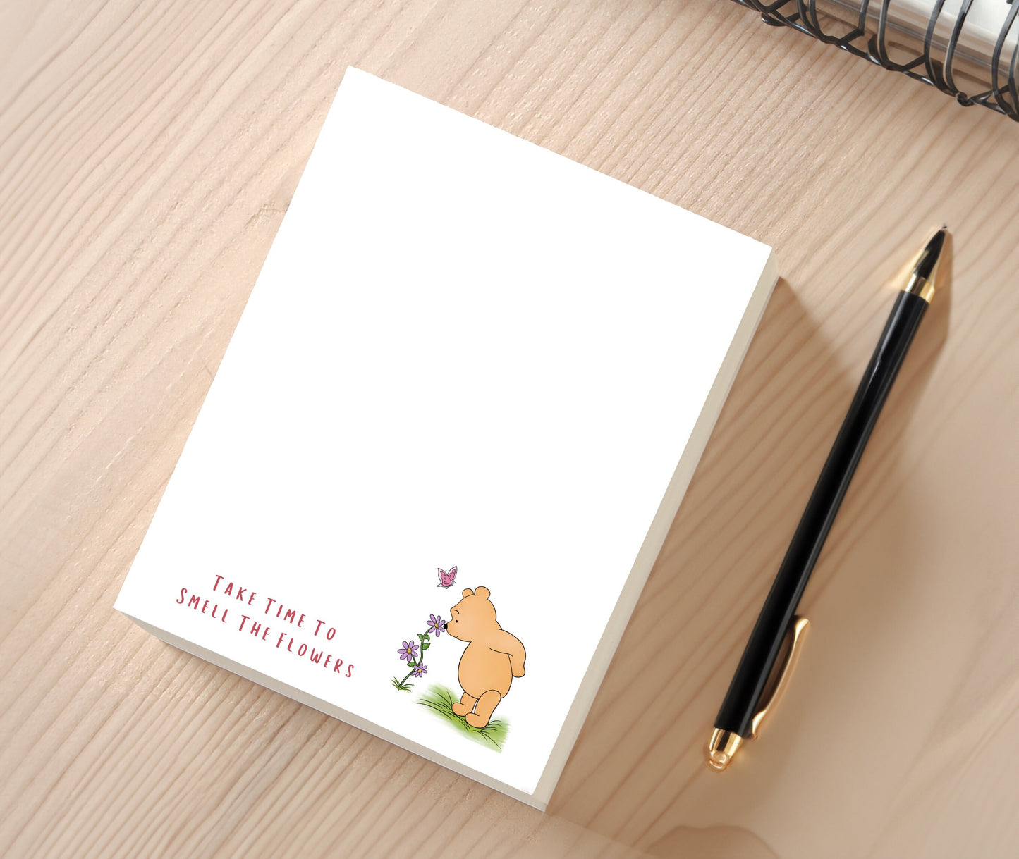 Notepad - "Takes Time To Smell The Flowers"