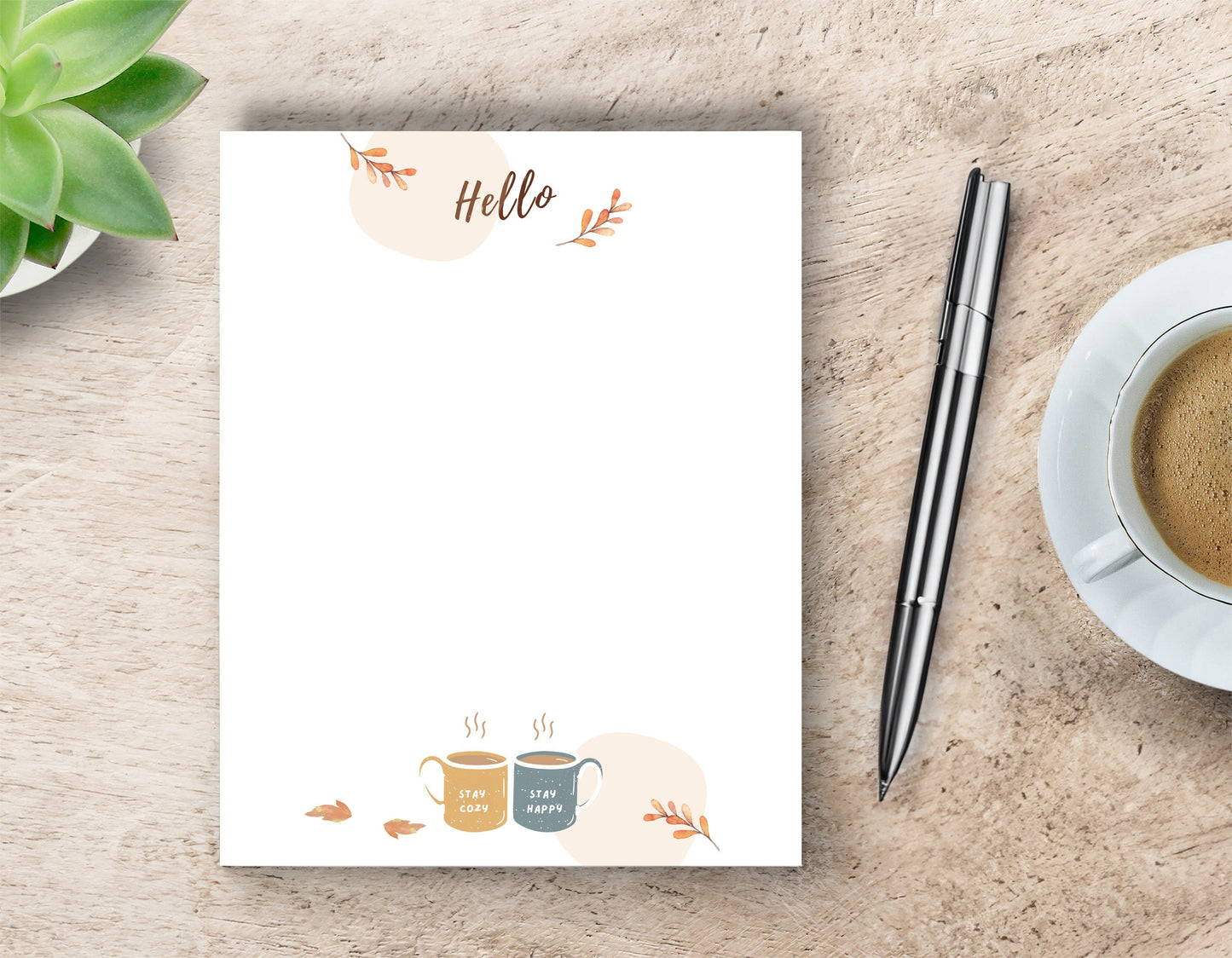 Notepad - Stay Cozy, Stay Happy