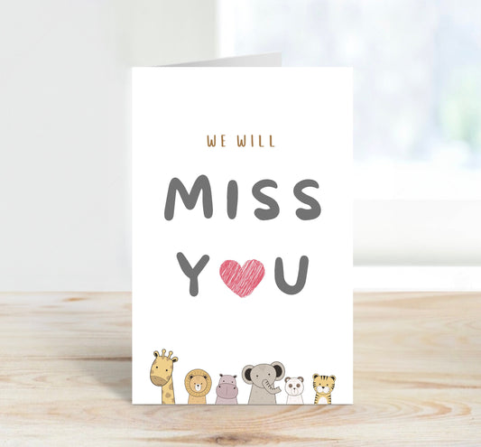 Farewell Card - We Will Miss You