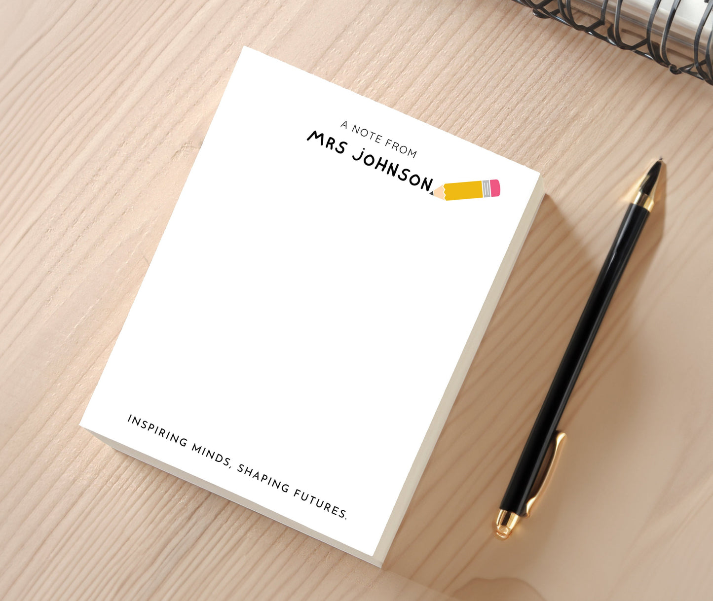 Personalized Teacher Notepad