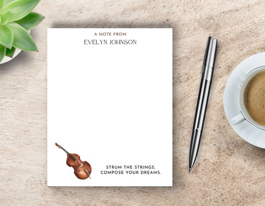 Personalized Guitar Player Notepad