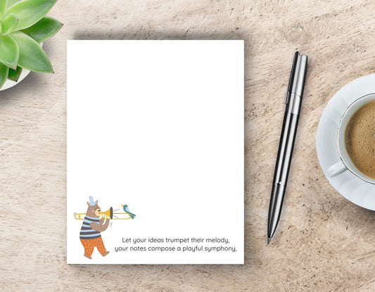Whimsical Notepad - Thoughtful Message