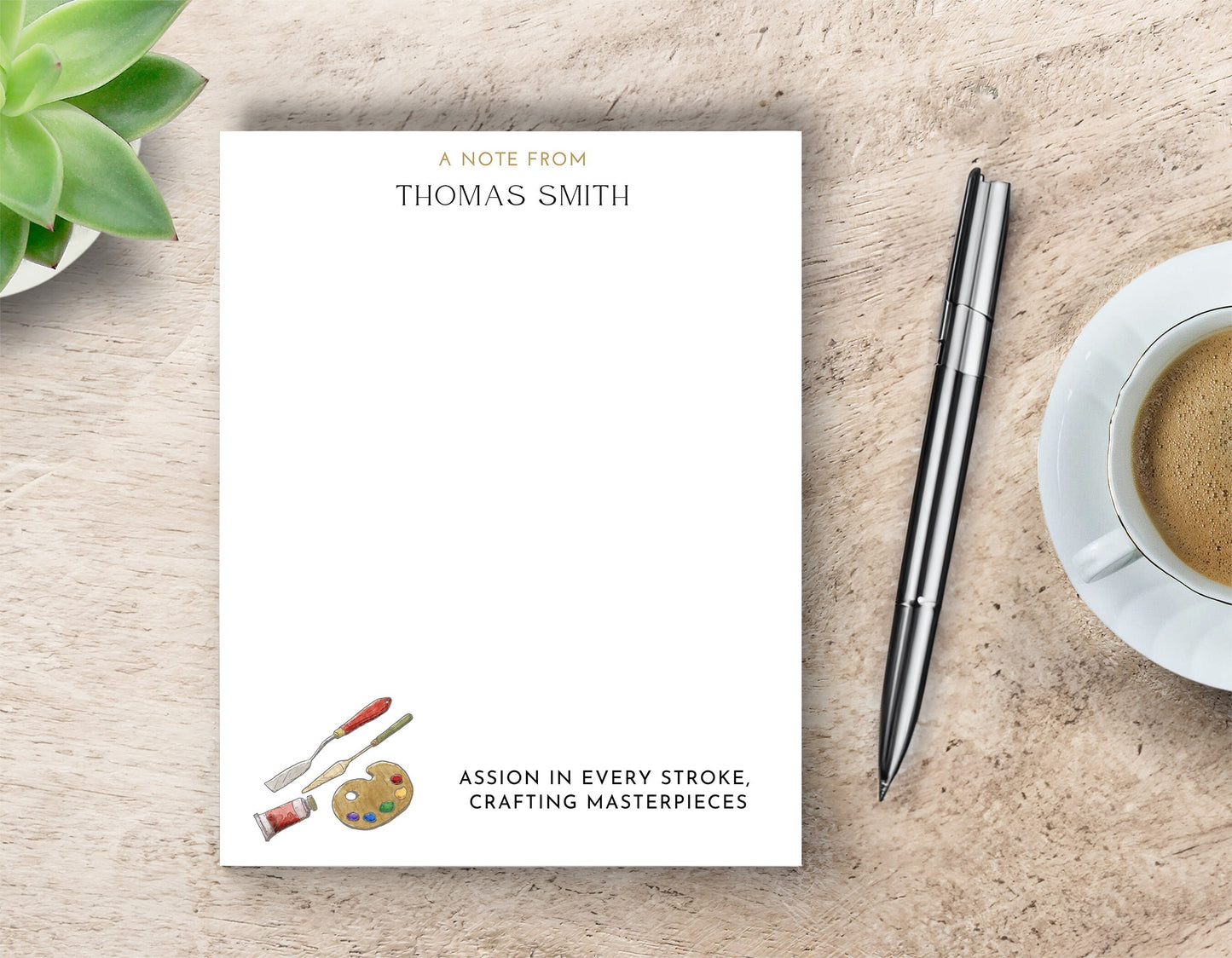Personalized Artist Notepad