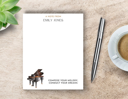 Personalized Notepad for Piano Player