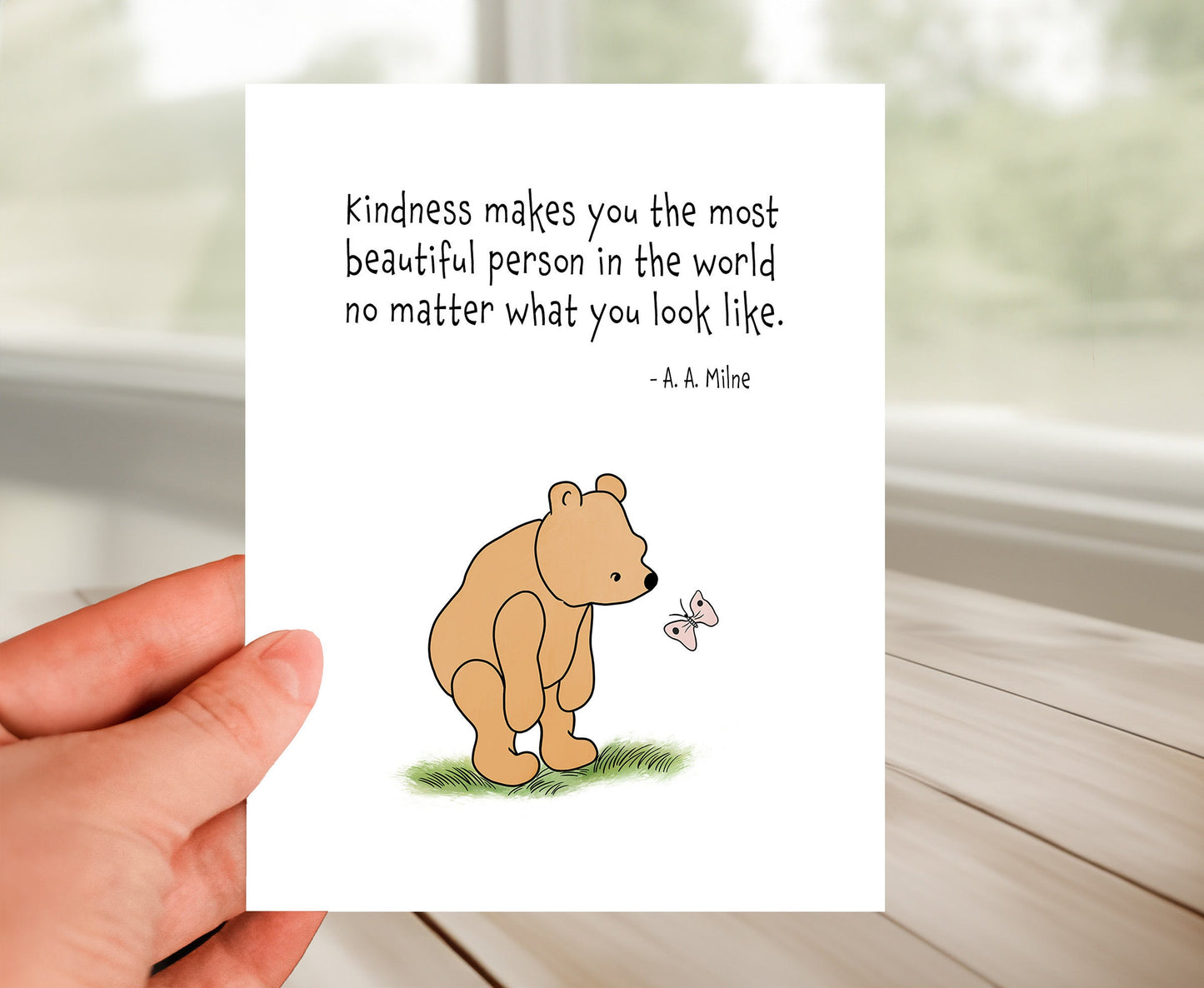 Friendship Card - Classic Winnie The Pooh