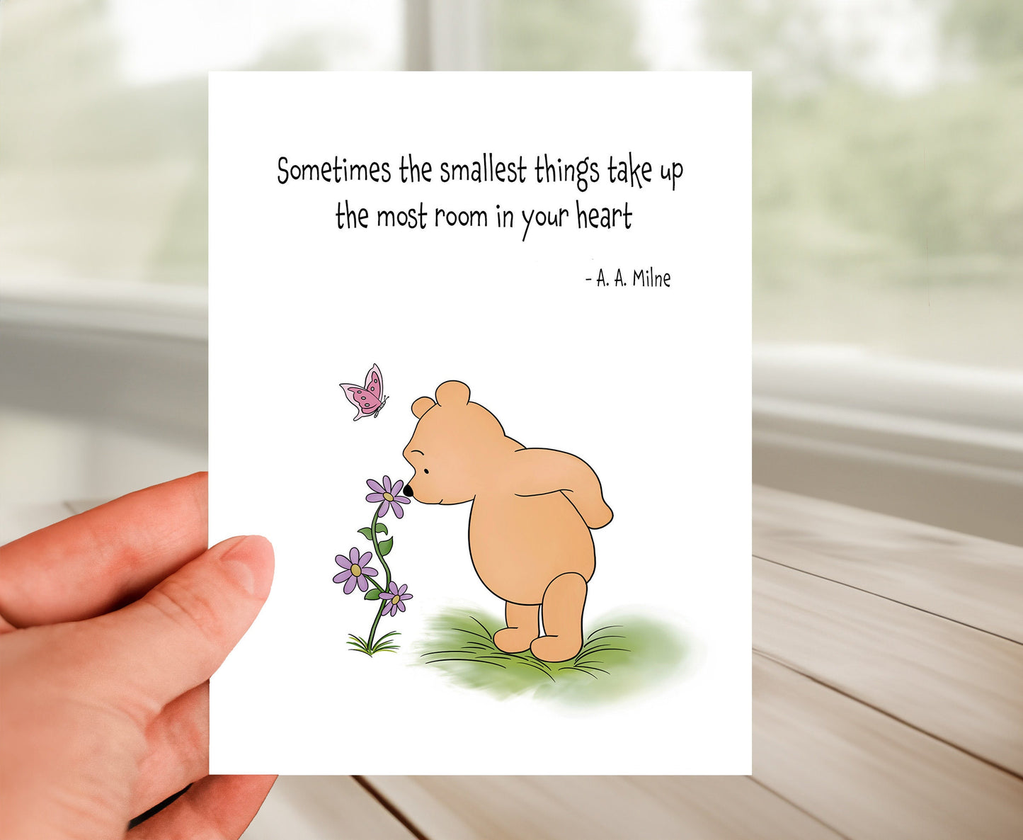 Friendship Card - Classic Winnie The Pooh