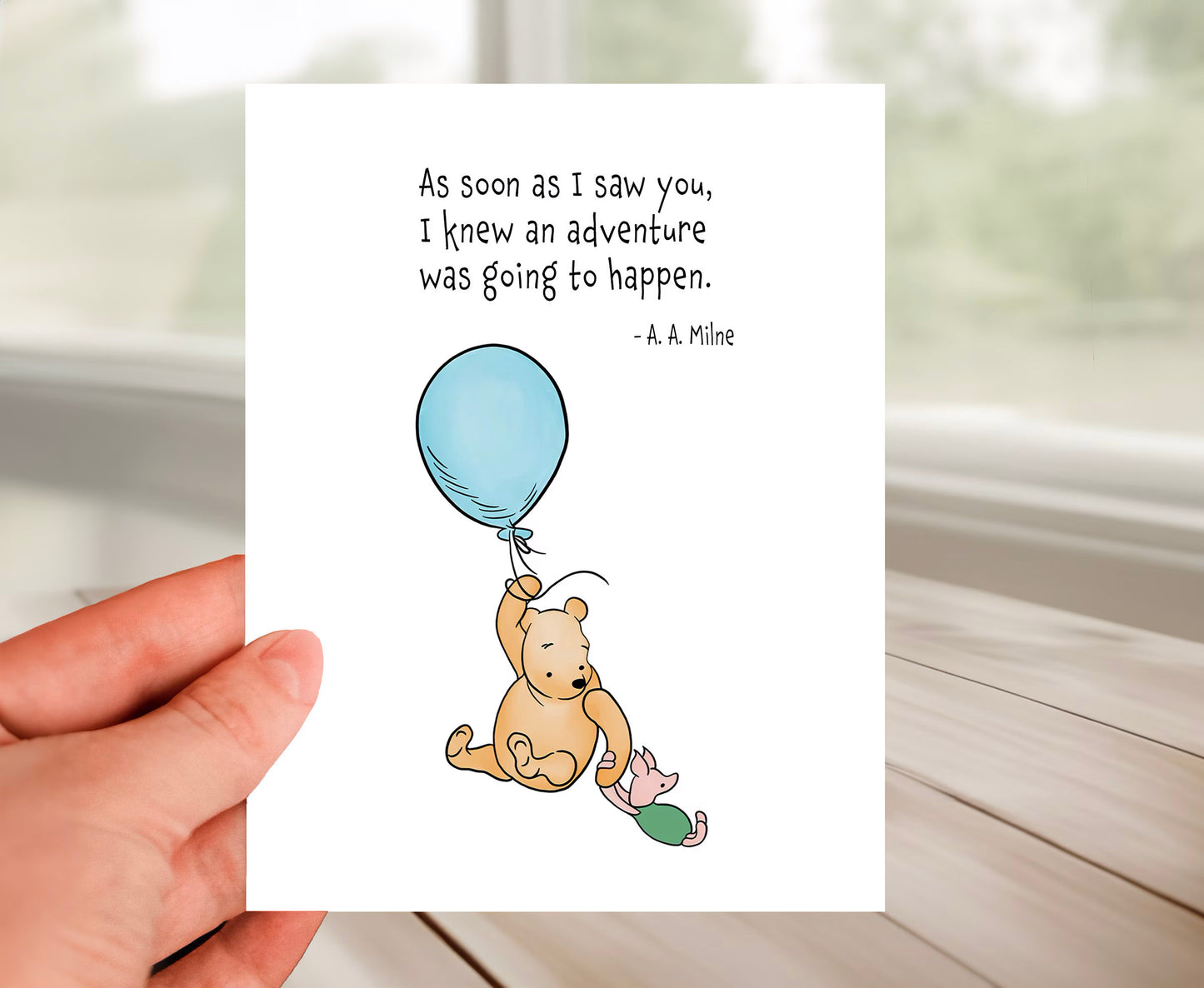 Friendship Card - Classic Winnie The Pooh