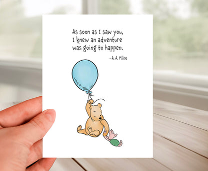 Friendship Card - Classic Winnie The Pooh
