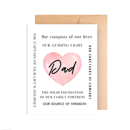 Messages To Dad Card