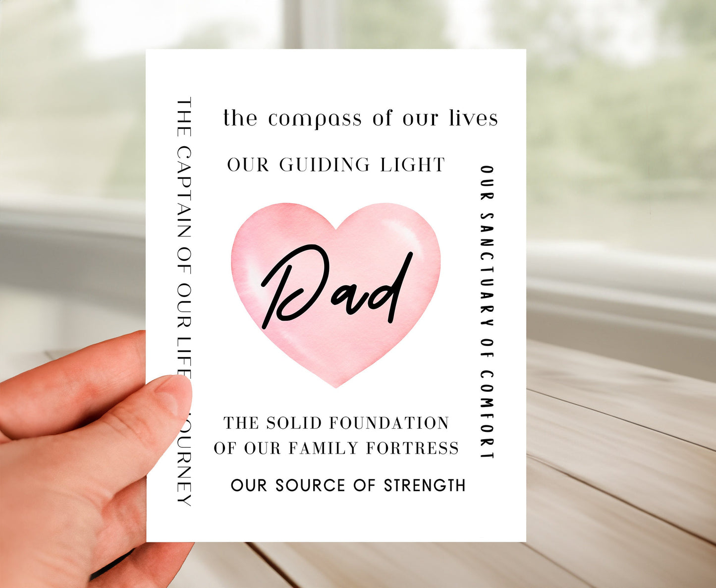 Messages To Dad Card