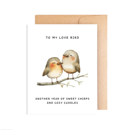 Relationship Card - Cozy Love Birds